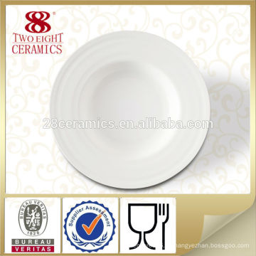 Platos y placas de frotamiento de la línea aérea china de hueso para la sopa de la boda